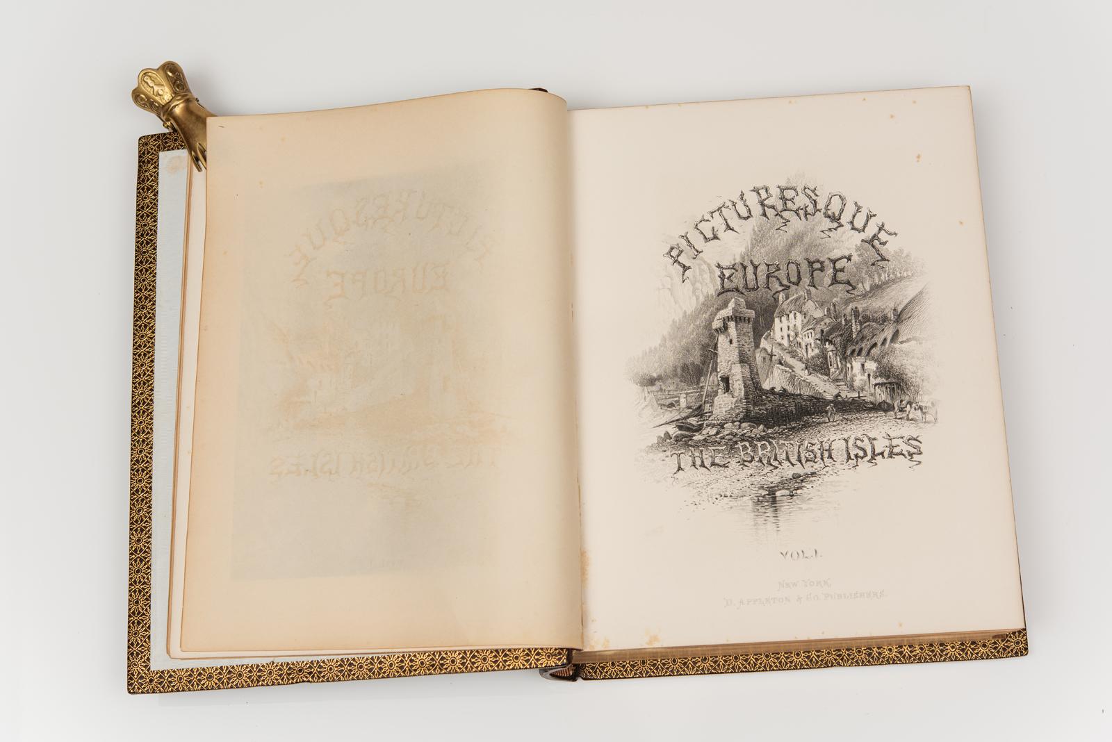 3 Vol. Bayard Taylor, Europa pintoresca Estadounidense en venta