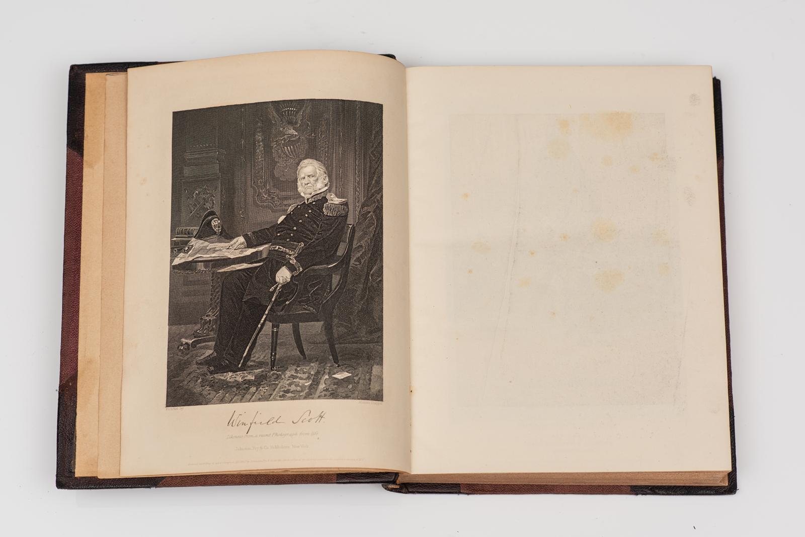 3 Vol. Evert A. Duyckinck, Historia Nacional de la Guerra por la Unión, Civil, Militar y Naval. Basado en documentos oficiales y otros documentos auténticos. Primera edición. Ilustrado con grabados en acero de gran acabado. Frontispicio ilustrado.