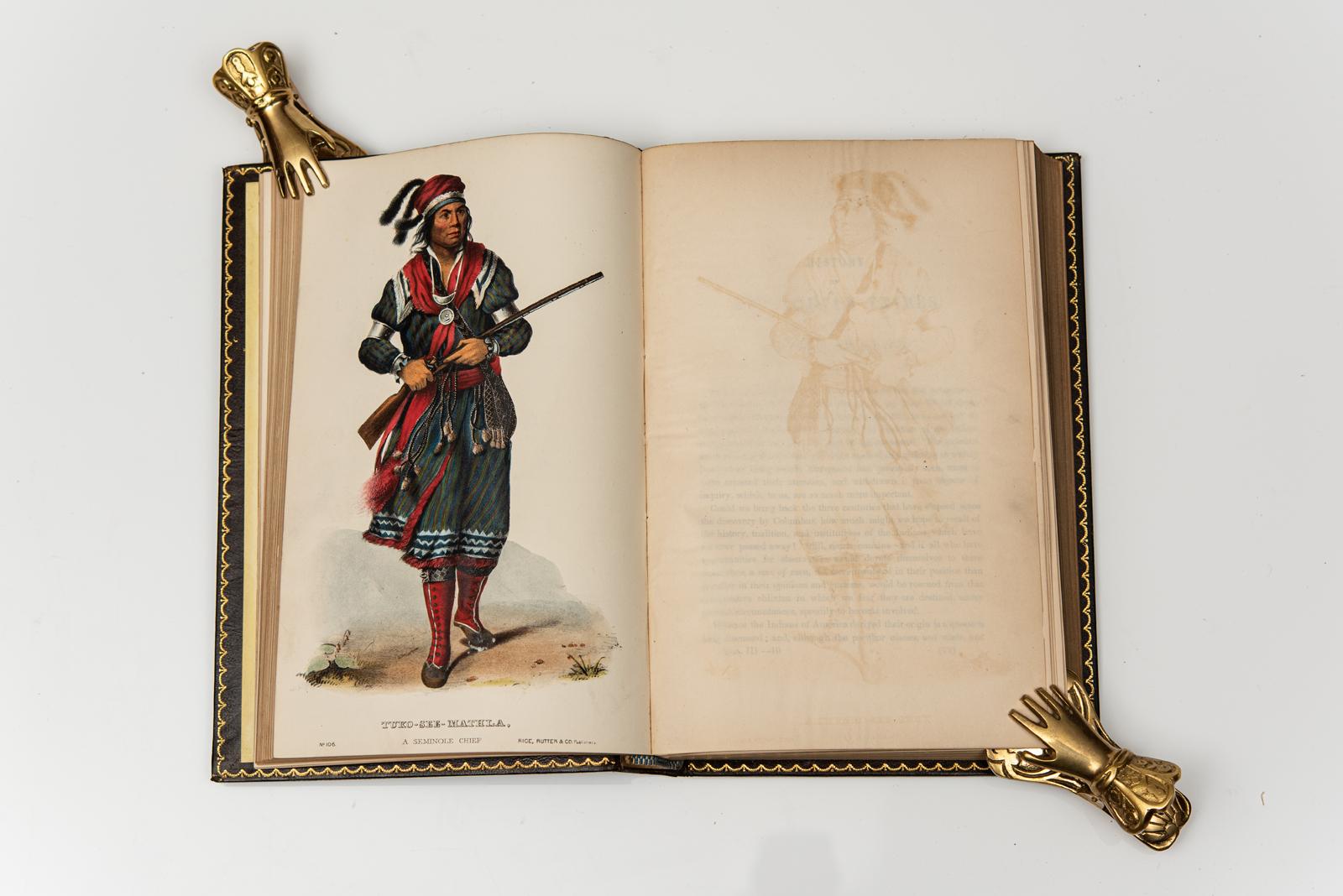 3 Vol. Thomas L. McKenney, Storia delle tribù indiane del Nord America In condizioni buone in vendita a New York, NY