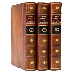 3 Bände. Adam Smith, Das Wealth der Nationen.