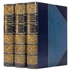 Antique 3 Volumes, C.D. Yonge, the History of the British Navy