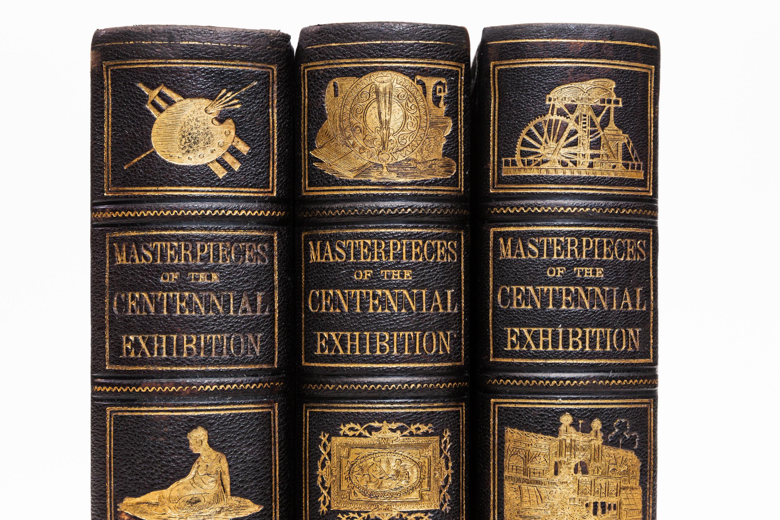 19th Century 3 Volumes Edward Strahan Masterpieces of the Centennial International Exhibition For Sale