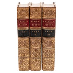 3 Volumes. Edward William Lane. The Arabian Nights.