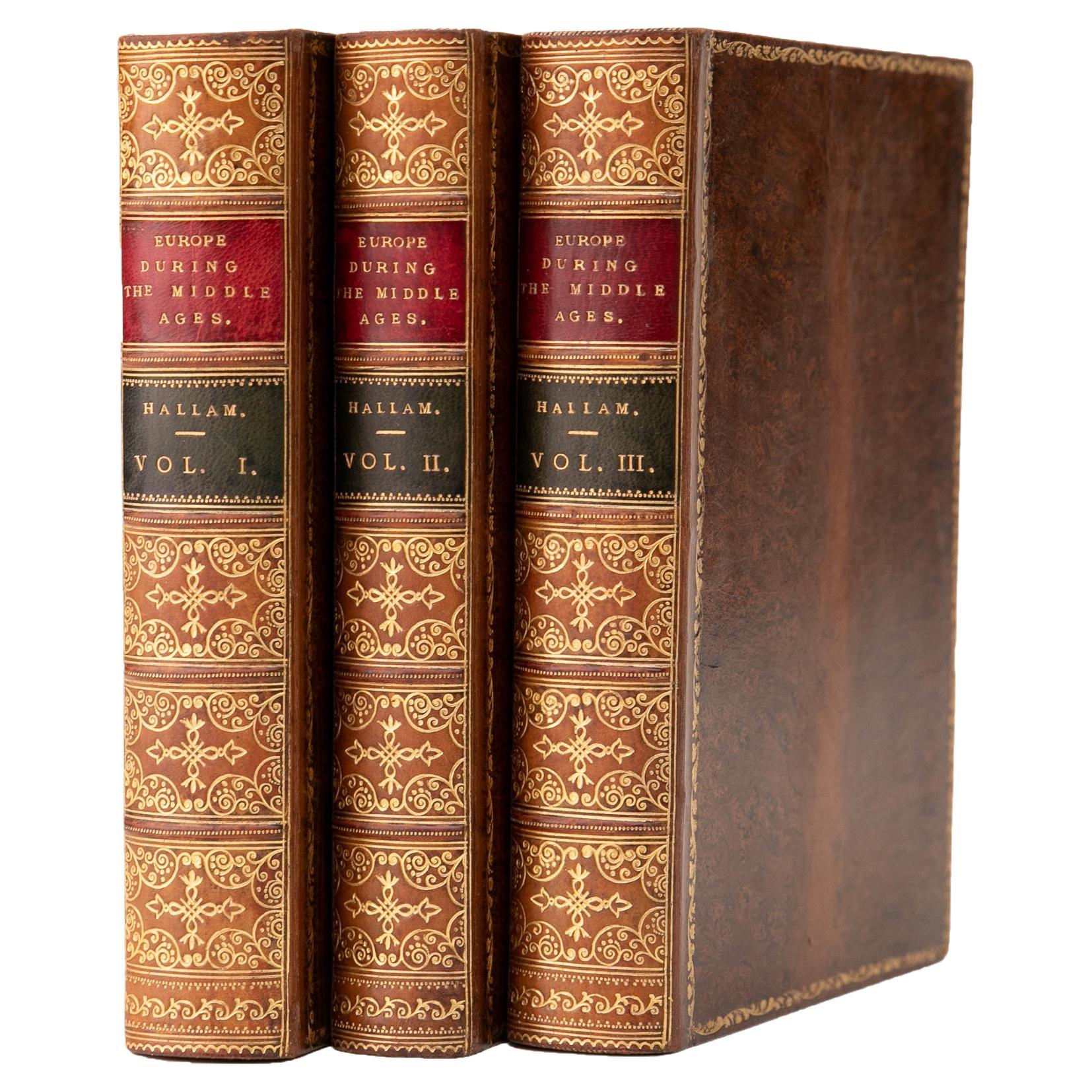 3 Volumes. Henry Hallam, View of the State of Europe During the Middle Ages. For Sale