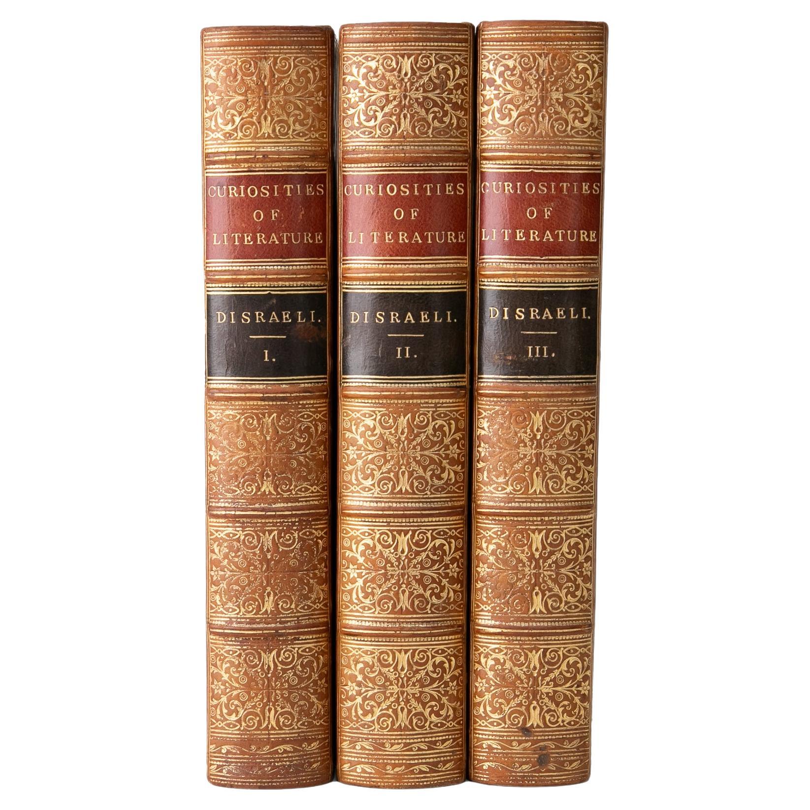 3 Volumes. Isaac Disraeli, Curiosities of Literature.