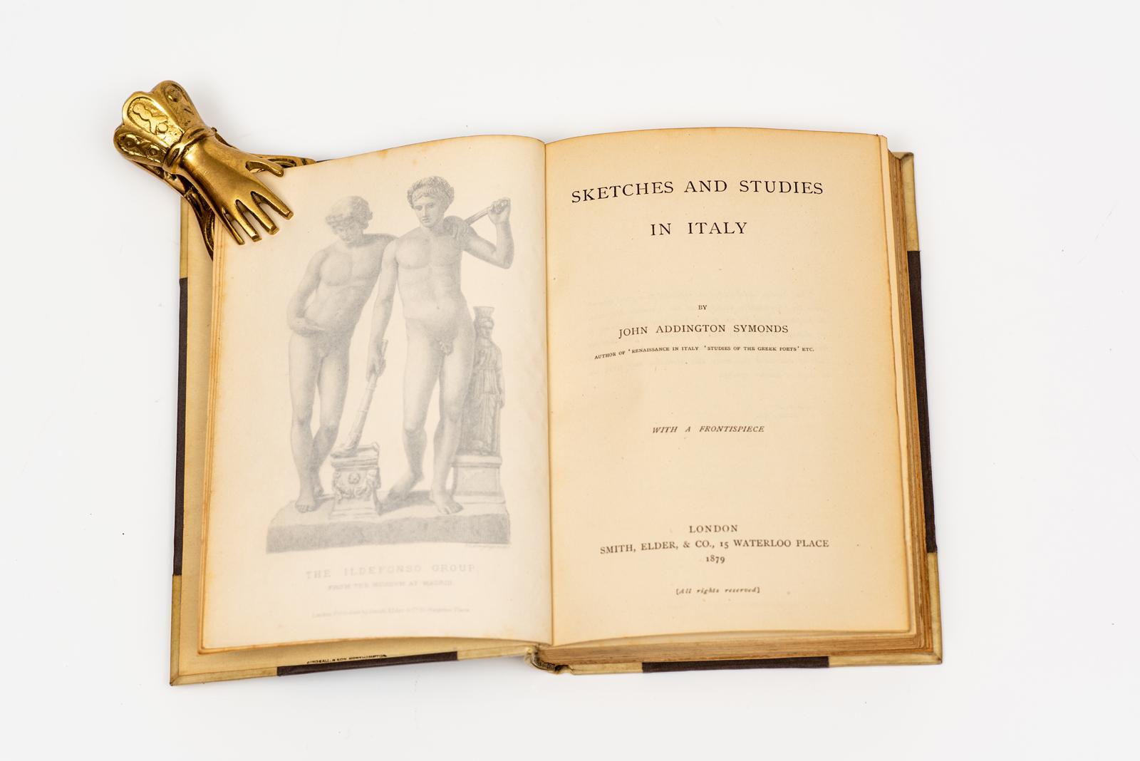 3 Volumes. John Addington Symonds, Sketches & Studies in Italy. In Good Condition For Sale In New York, NY