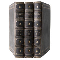 3 Volumes. John Ruskin, The Stones of Venice.