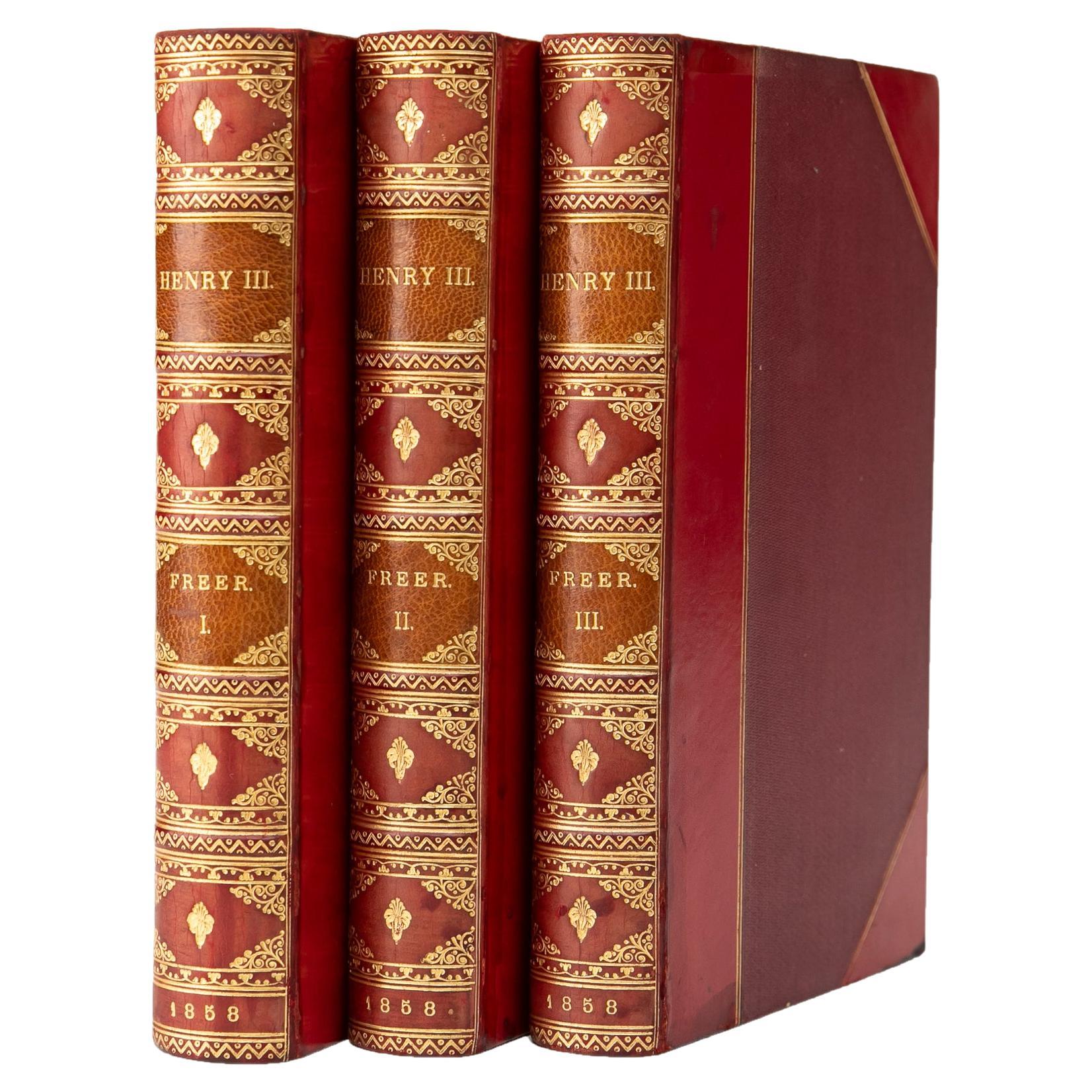 3 Volumes. Martha W. Freer. Henry III, King Of France & Poland. For Sale