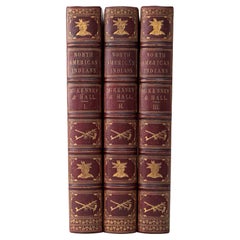 3 Volumes. T. Mckenney & J. Hall, History of the Indian Tribes of North America
