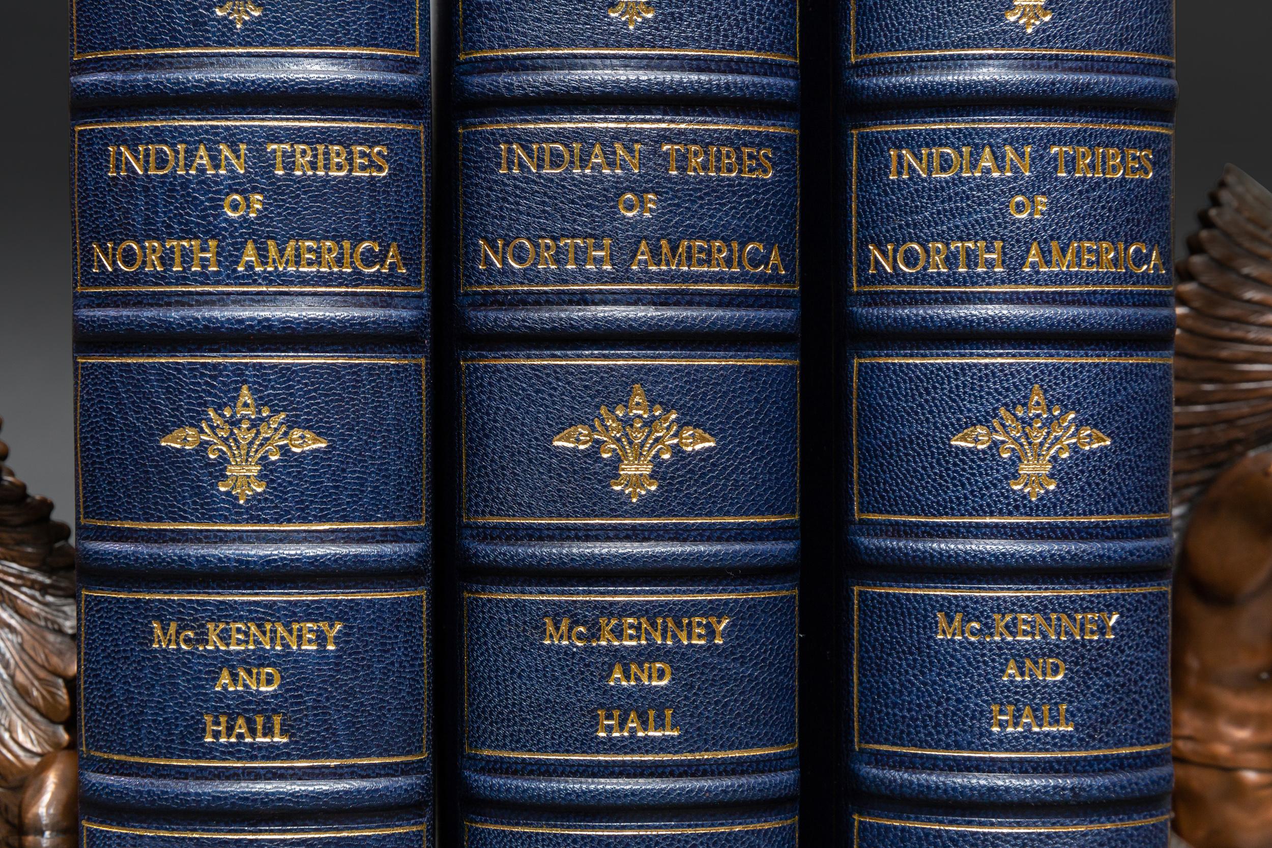 20th Century 3 Volumes. Thomas L. McKenney & James Hall, The Indian Tribes of North America