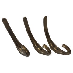 3 Wandhaken aus der Ära Auböck, Design 1960