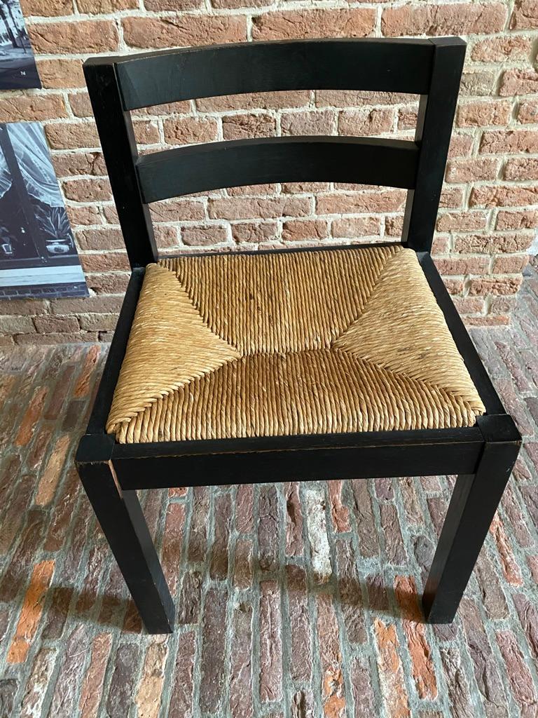 3 Wenge/Black Martin Visser for 't Spectrum Chairs, 1960's For Sale 1