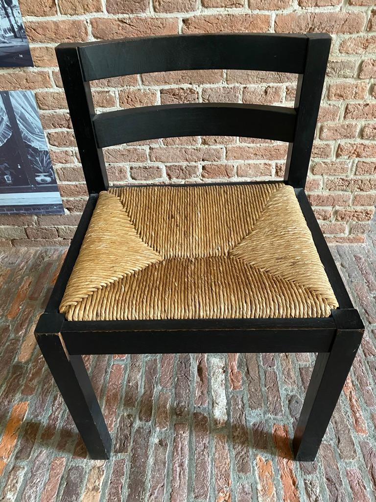 3 Wenge/Black Martin Visser for 't Spectrum Chairs, 1960's For Sale 2