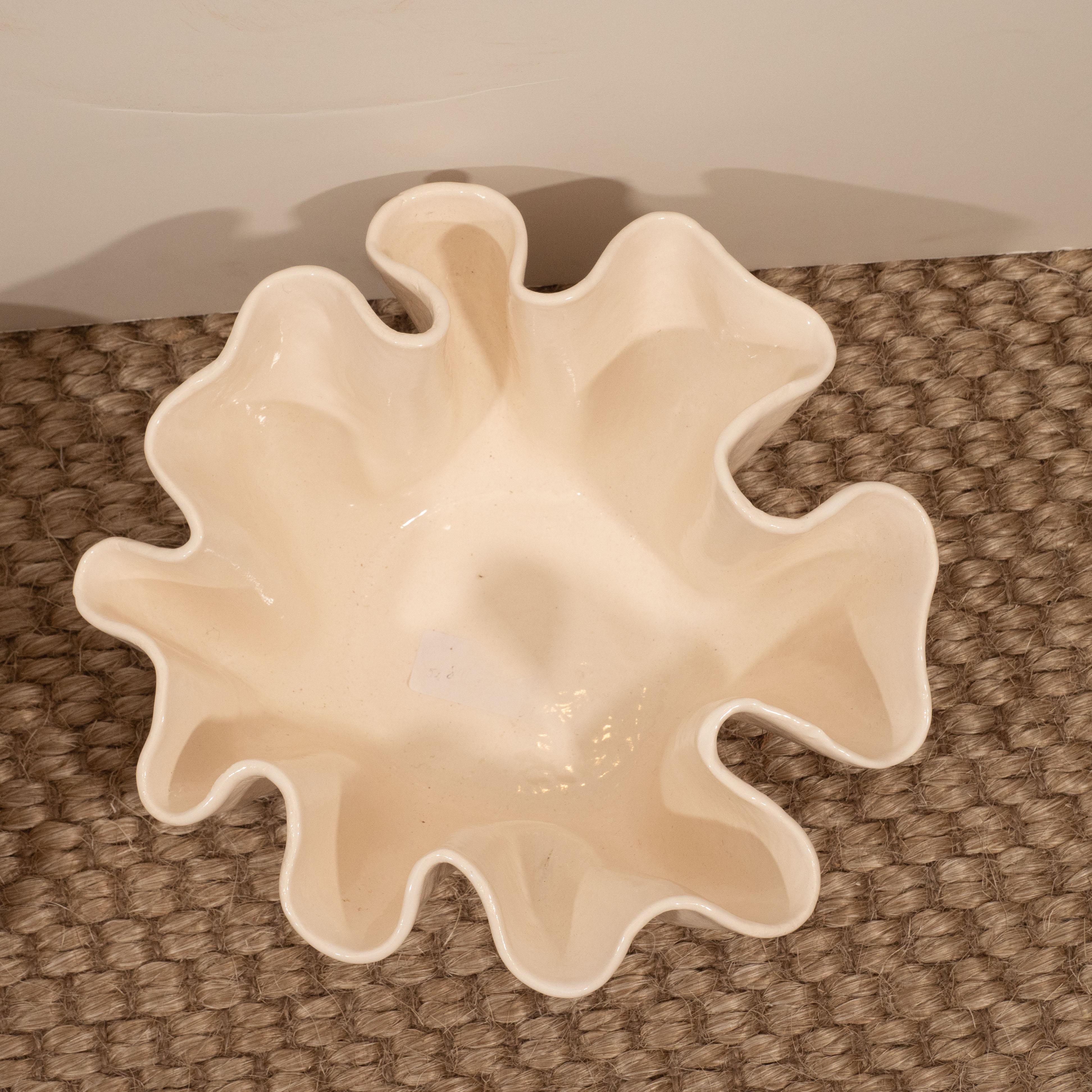 Contemporary 3 White Ceramic Bowls