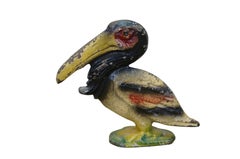 3 Wilton John Wright Cast Iron Figural Bottle Openers Pelican Alligator Goose