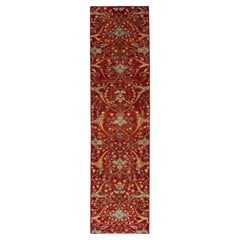 3 x 10  Runner in lana Sultanabad dal design moderno fatto a mano in rosso