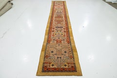 3 x 15  Modern Peach Persian Wool Runner Featuring an Allover Design