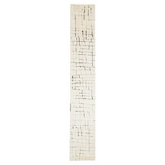 3 x 20 Modern Geometric Moroccan Style Handmade In Ivory Wool Runner