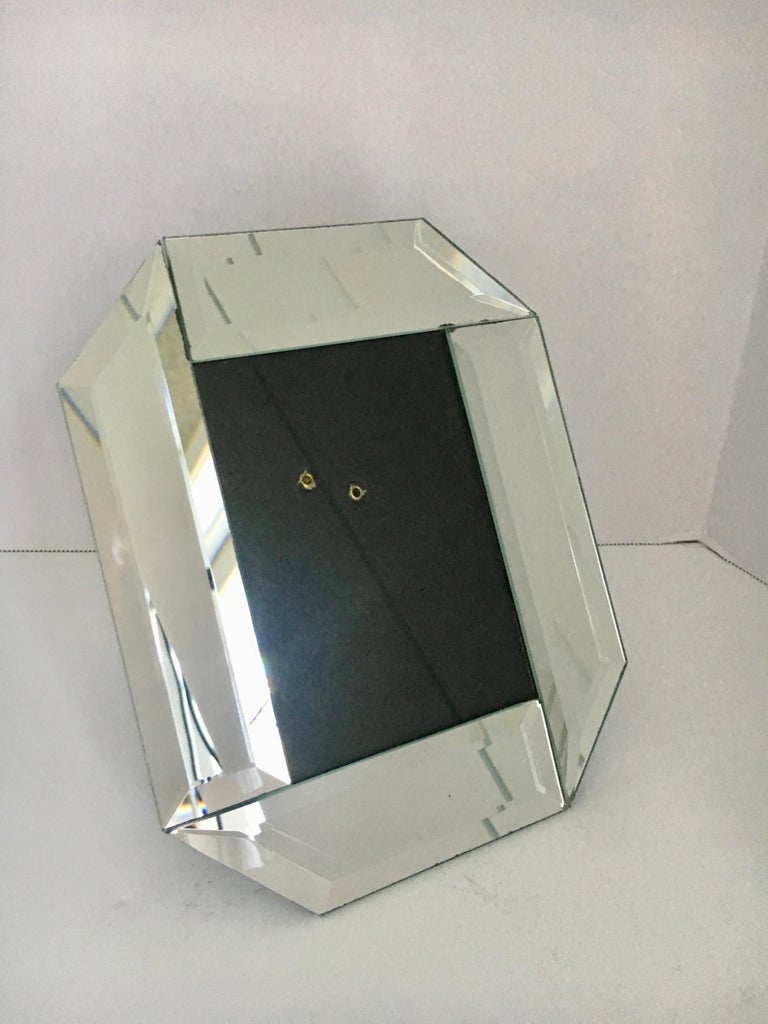 3 x 5 Beveled Mirror Picture Frame at 1stDibs