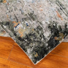 3' x 5' Niko Hand-Knotted Bamboo Silk Rug – Modern Abstract