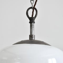3 x Antique Church Opaline Acorn Pendant Light