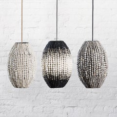 3 x Klaylife Barrel, Ombre Handmade Clay Beaded Pendant Light