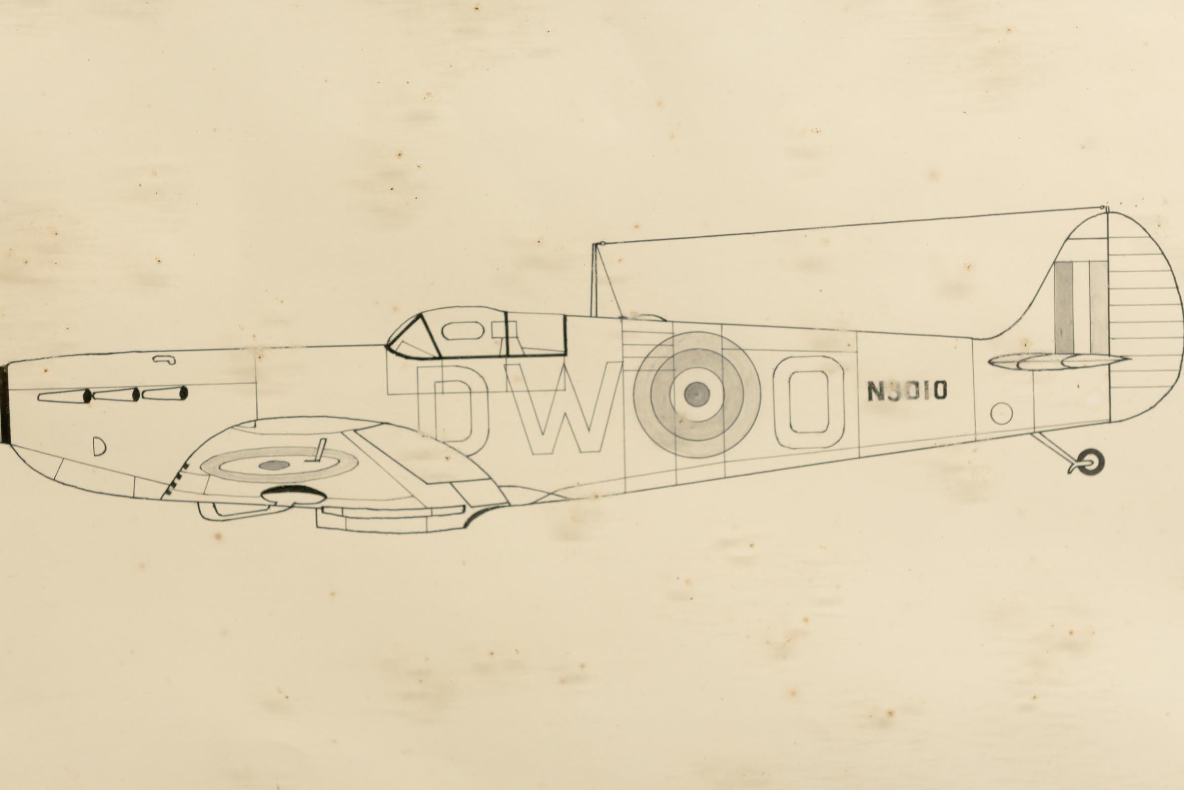 ww2 plane drawing