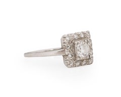 .30 Carat Art Deco Diamond Platinum Engagement Ring