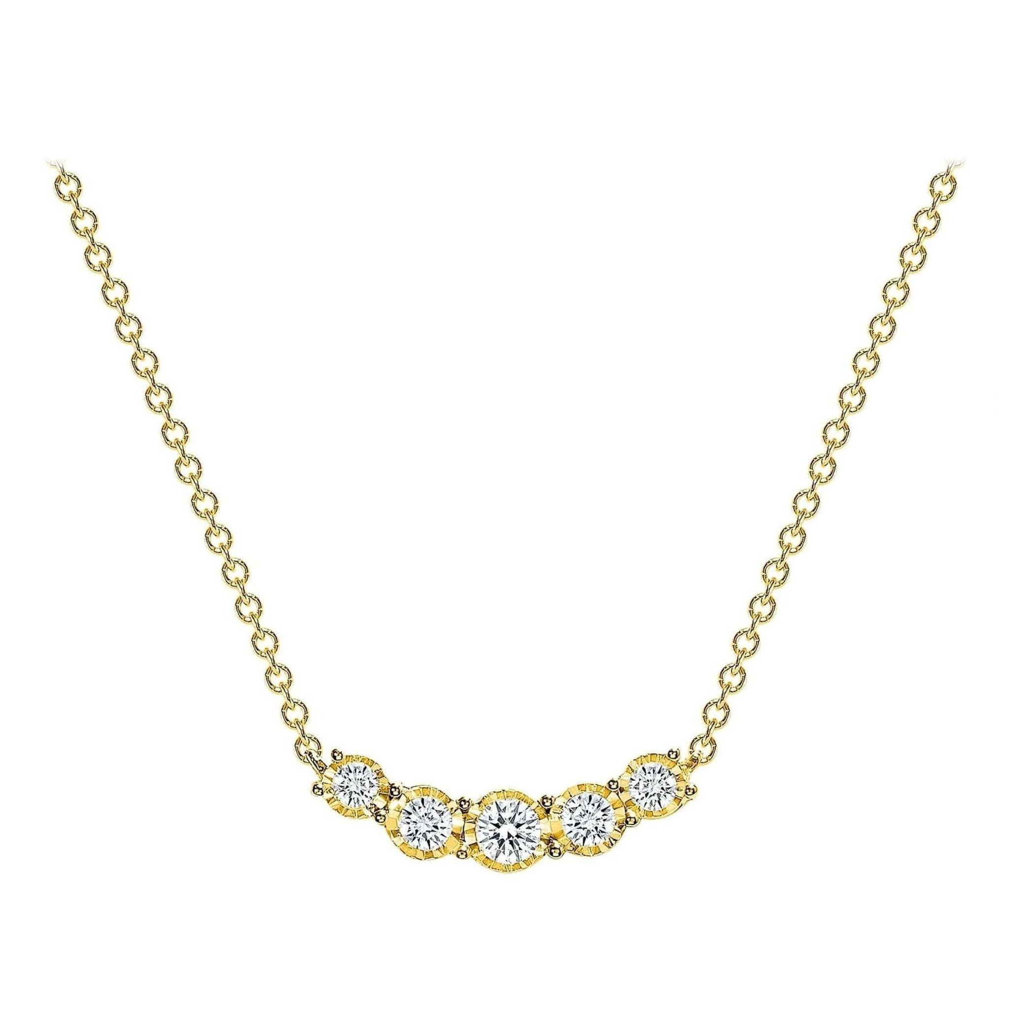 Collier grappe en or 18 carats avec diamants 30 carats