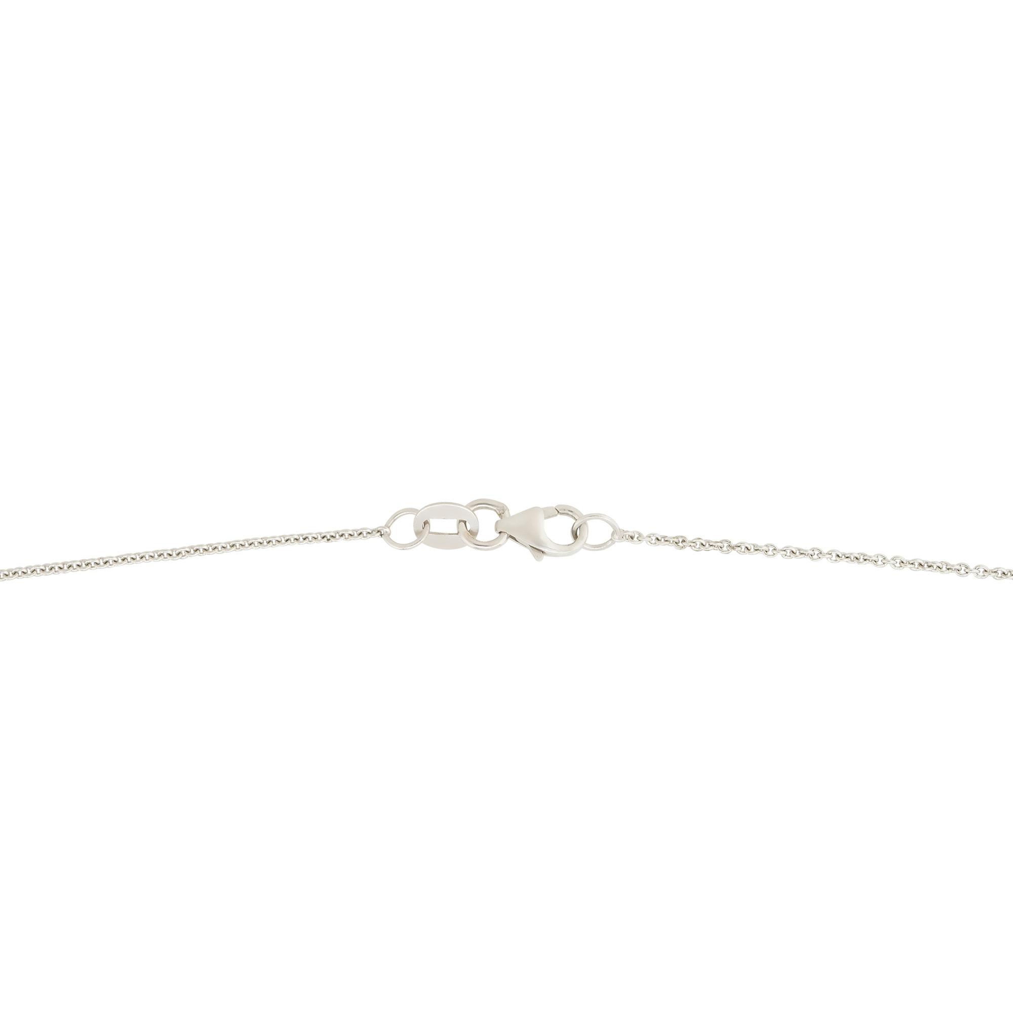 Women's or Men's 3.0 Carat Diamond Heart Necklace 18 Karat In Stock For Sale
