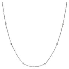 .30 Carat Diamond White Gold by the Yard Necklace