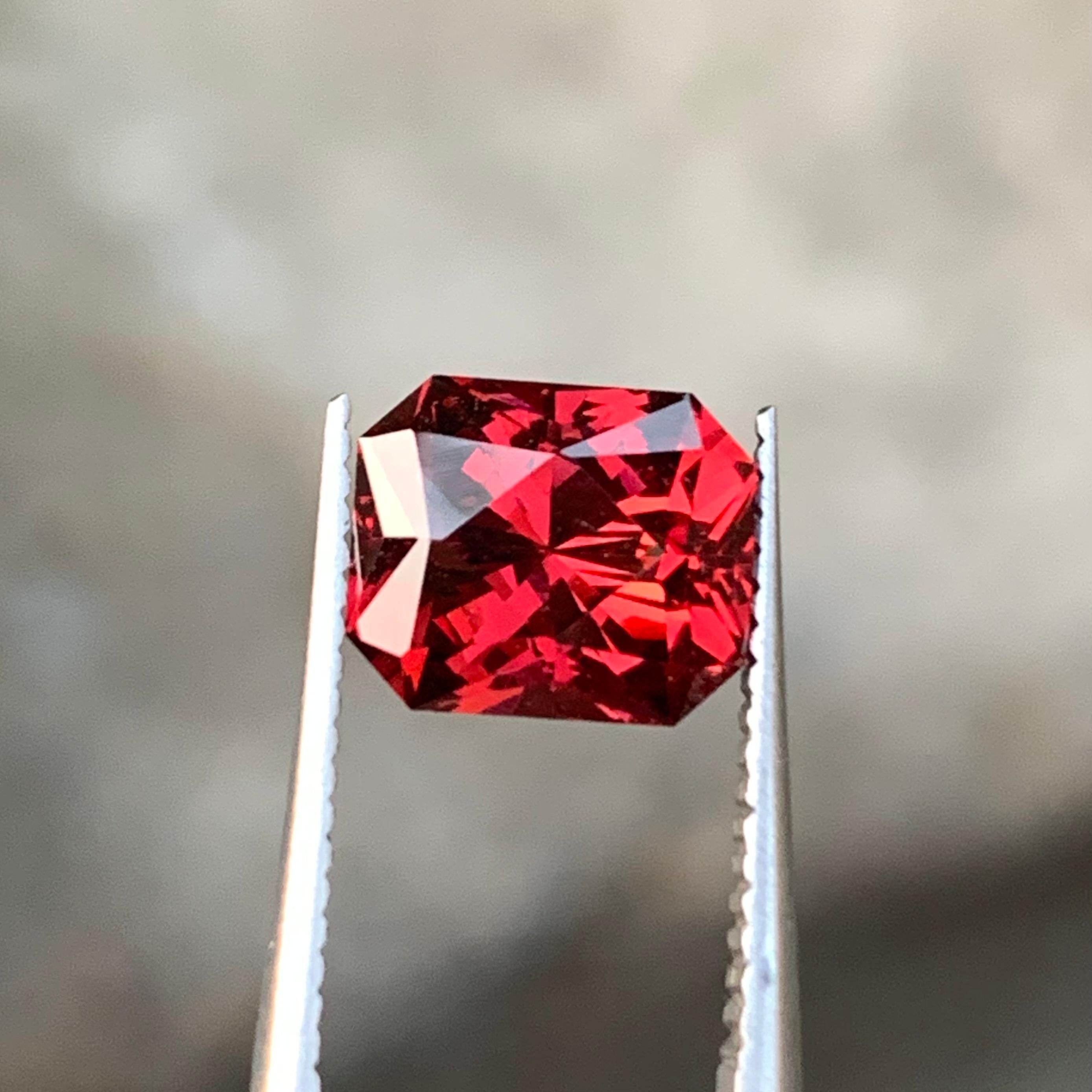 3,0 Karat glänzend Granatapfel lose rot Rhodolith Granat Fancy Cut Edelstein 3