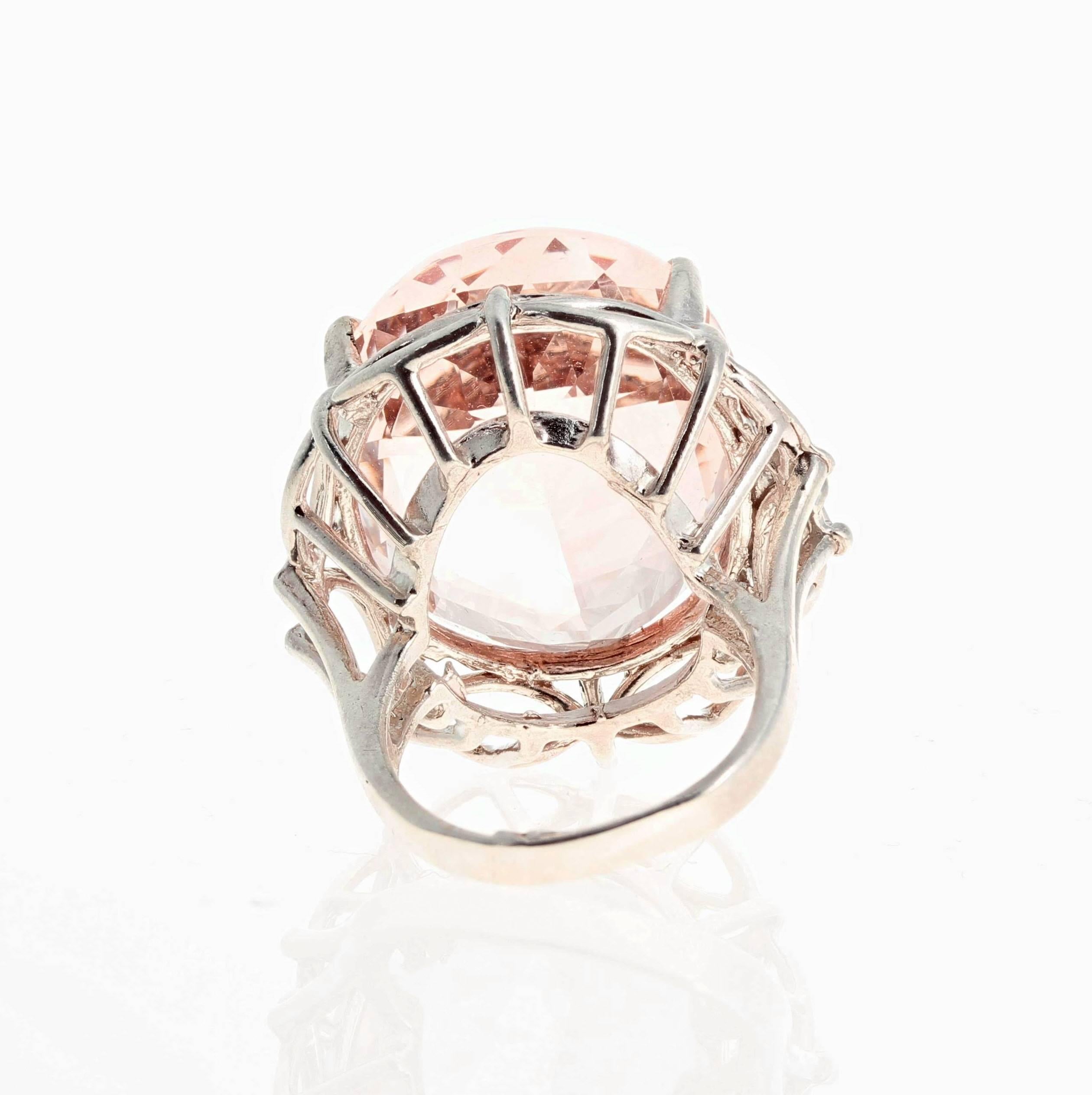 clear morganite engagement ring