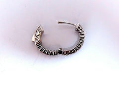 .30 Carat Natural Diamond Hoop Earrings 14 Karat In / Out*