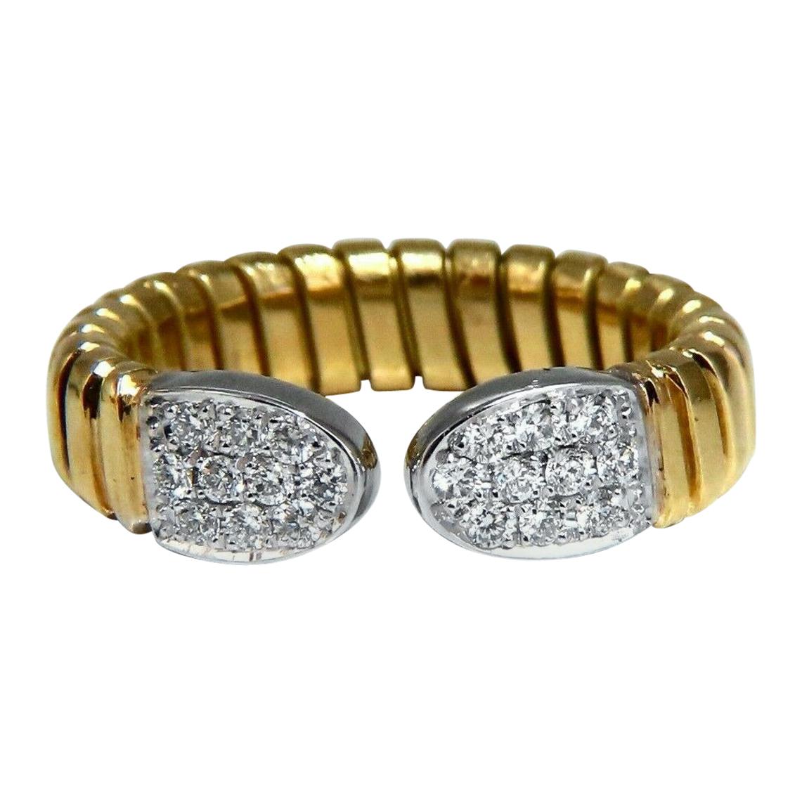 .30 Carat Natural Diamonds Adjustable Ring 18 Karat Accordion Shank For Sale