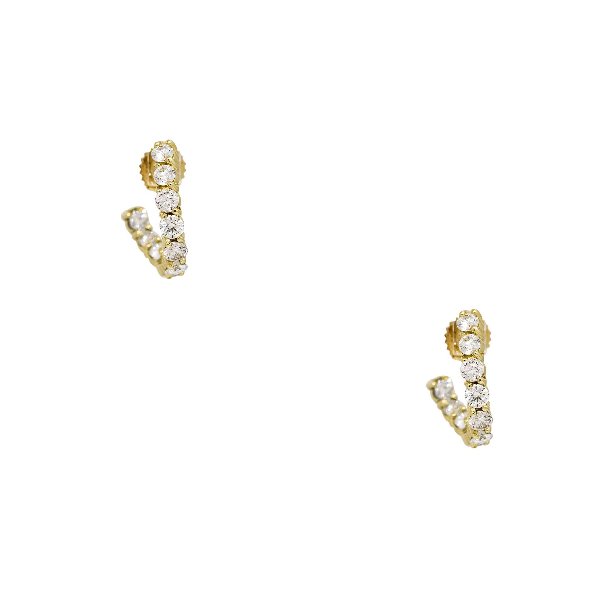 14k Gelbgold 3.0ctw Natürlicher Runder Brillantschliff Diamant 