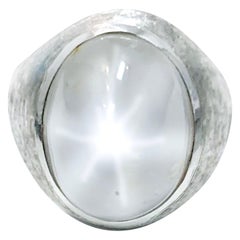 30 Carat Oval Star Sapphire Ring