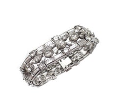 30 Carat Platinum Diamond Bracelet
