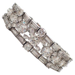 30 Carat Platinum Diamond Bracelet