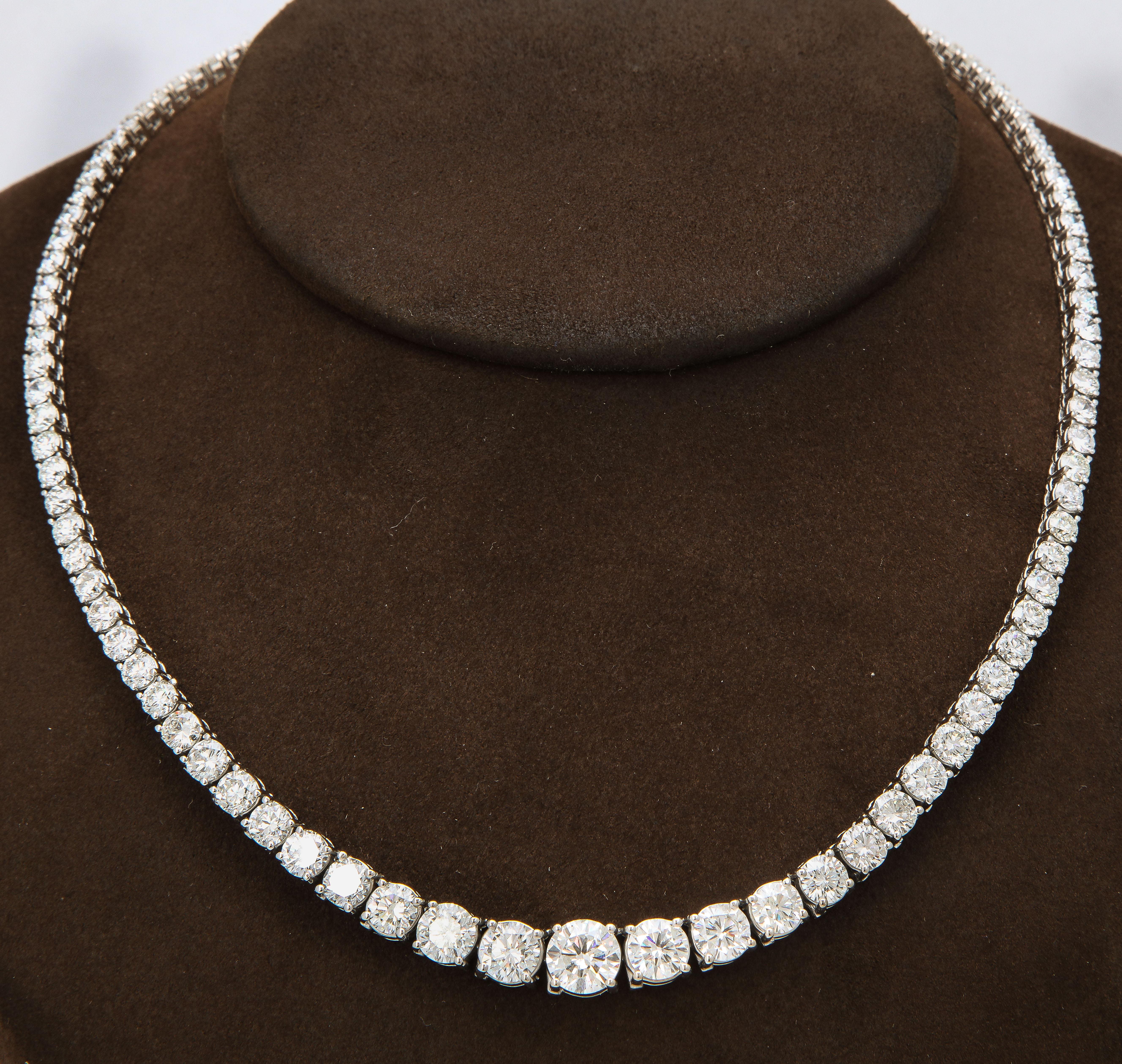30 Carat Riviera Tennis Necklace 2