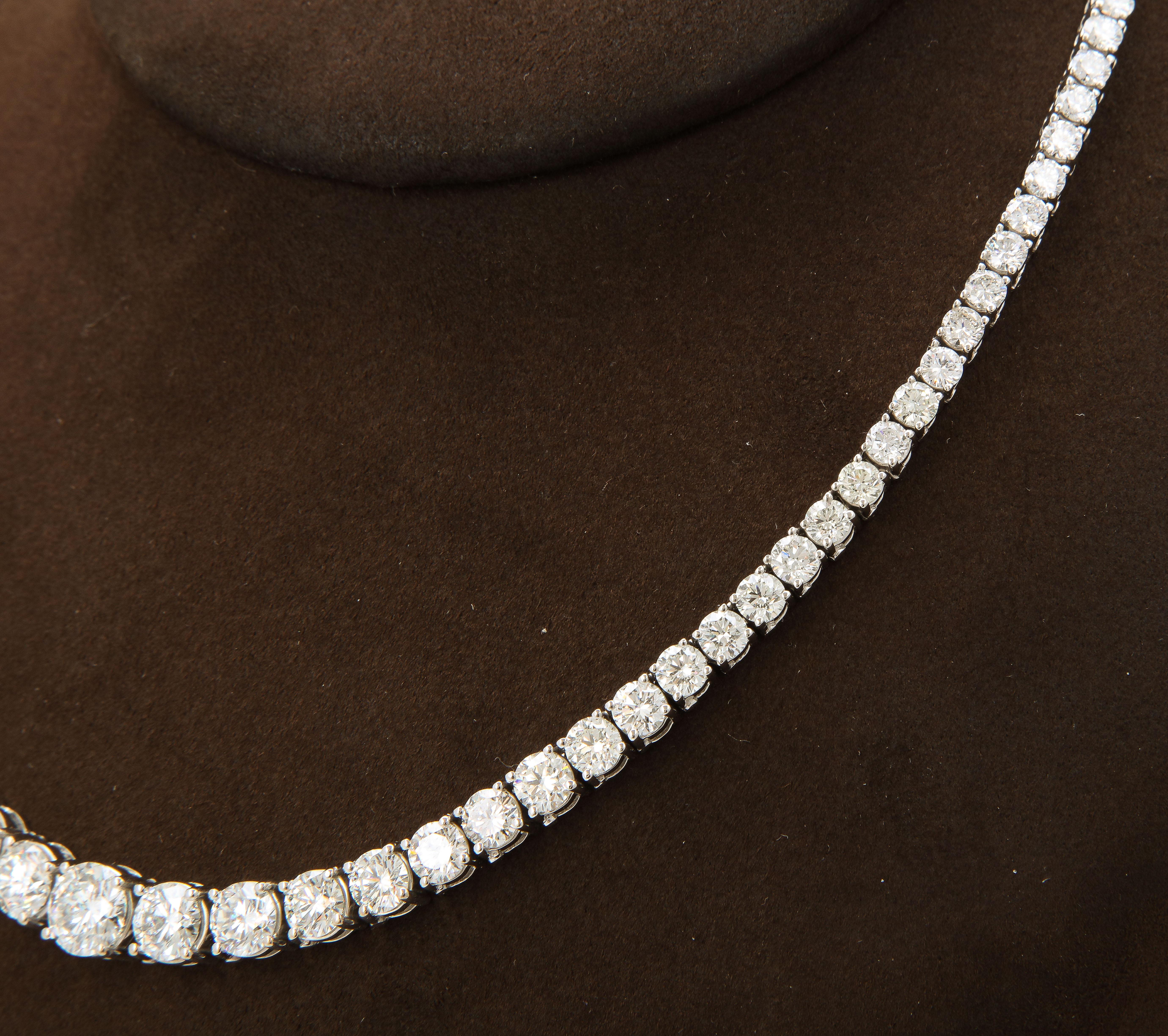 30 Carat Riviera Tennis Necklace 3