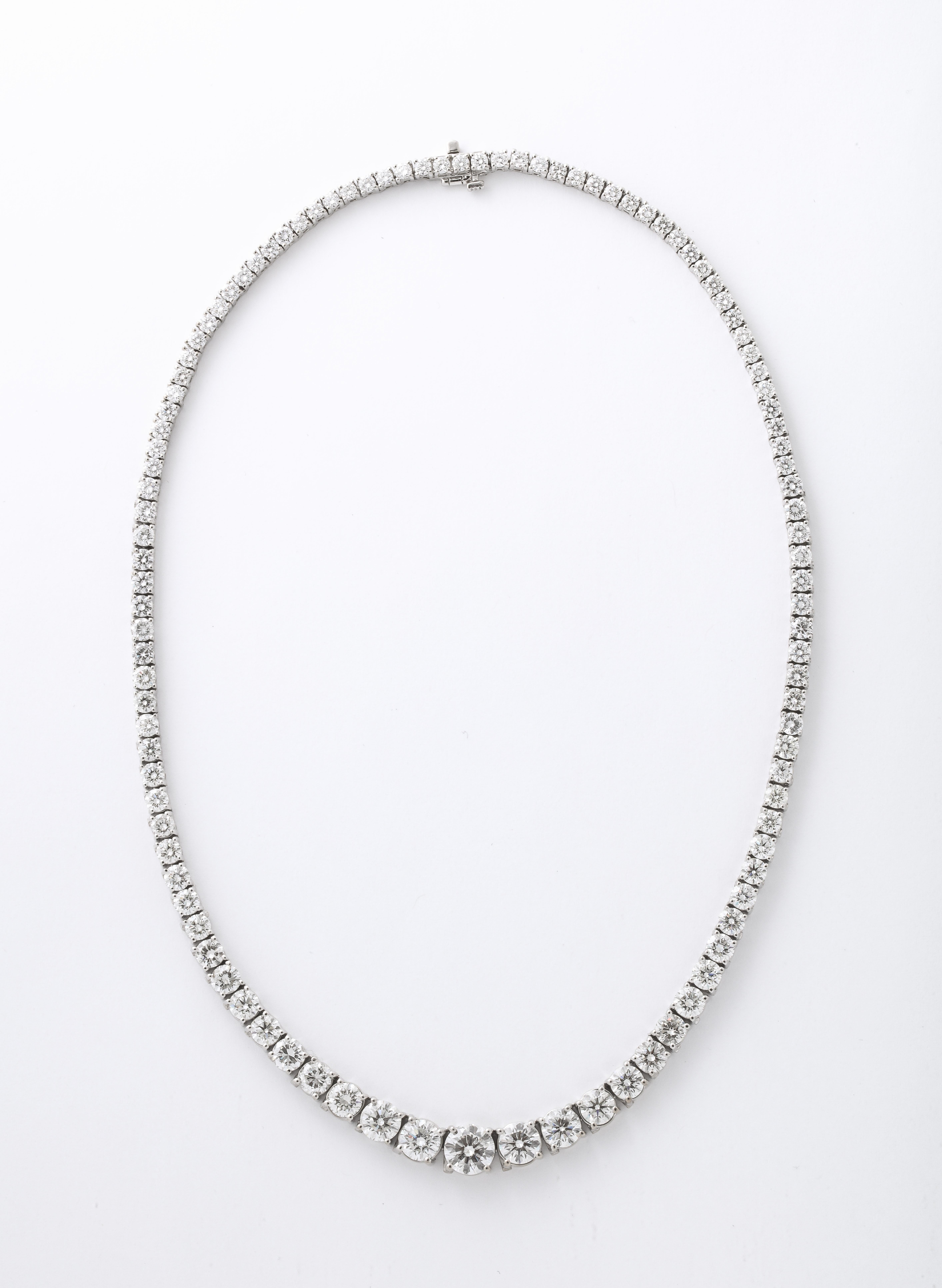 30 carat tennis necklace
