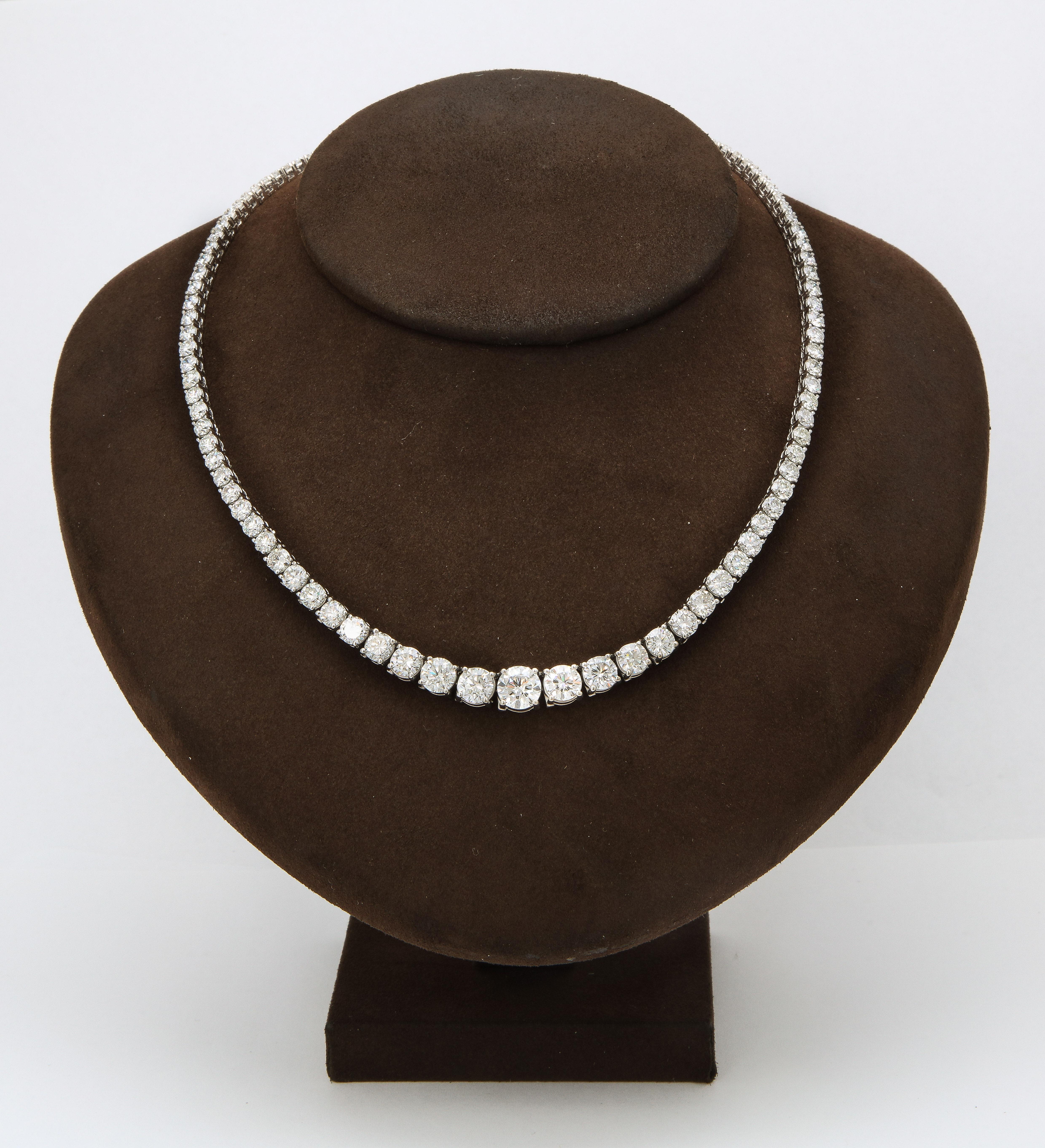 30 Carat Riviera Tennis Necklace 1