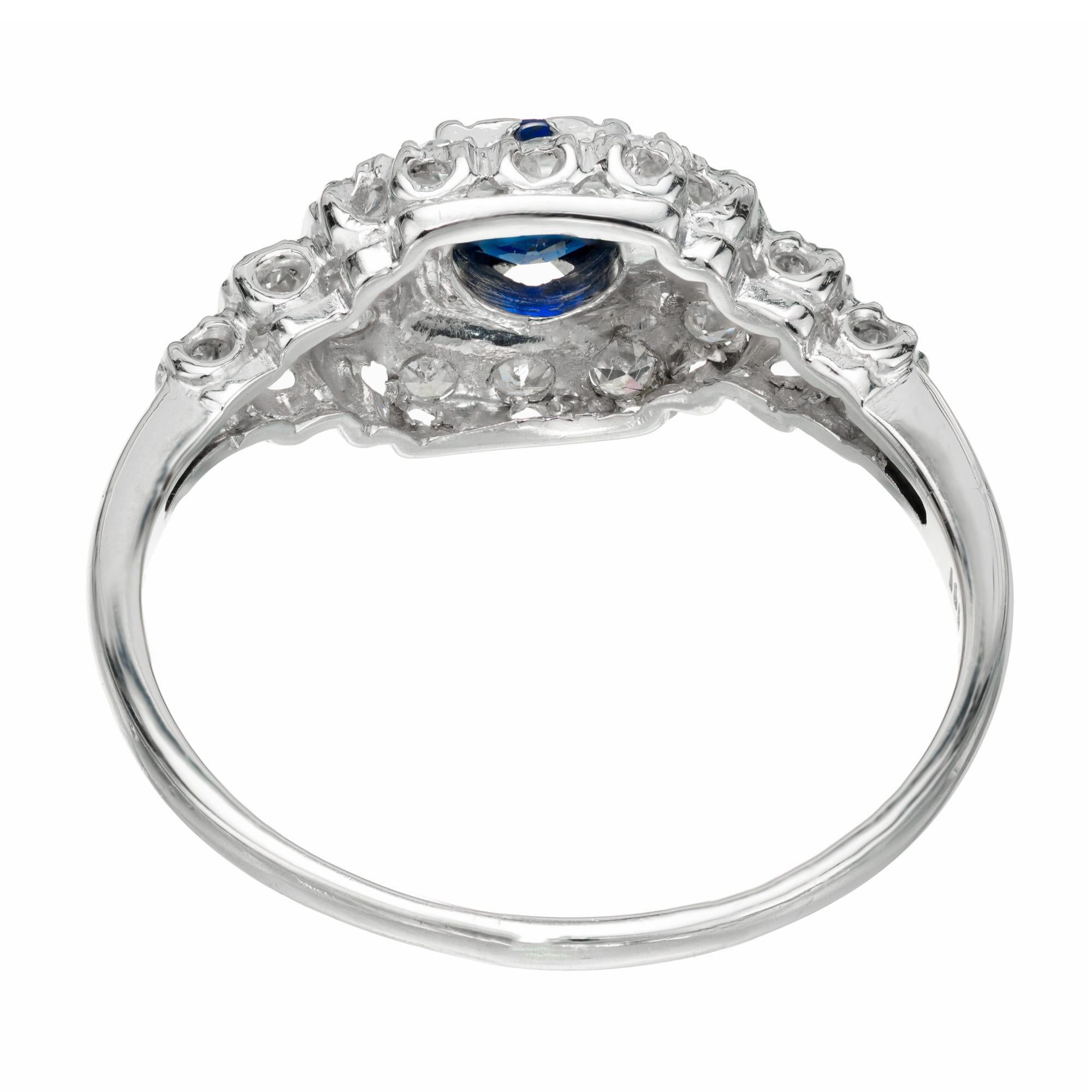 De las mujeres .30 Quilates Zafiro Diamante Anillo de Compromiso Platino en venta