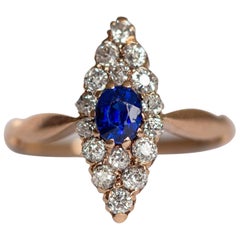 .30 Carat Sapphire Yellow Gold Ring