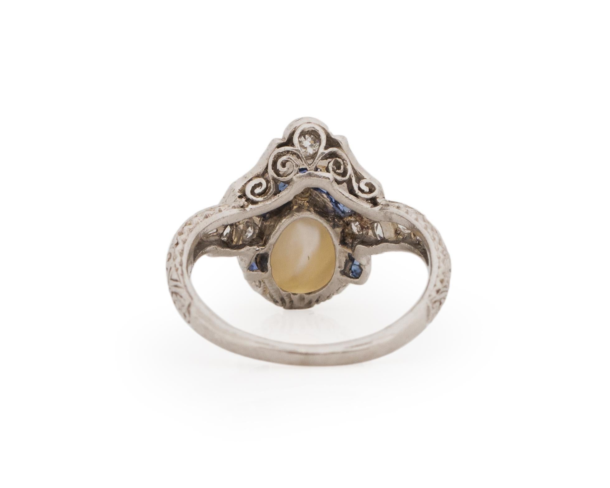 .30 Karat Gesamtgewicht Art Deco Diamant Platin Verlobungsring (Alteuropäischer Schliff) im Angebot