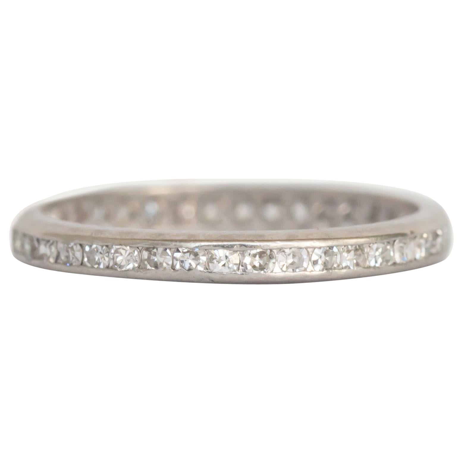0,30 Karat Gesamtgewicht Diamant Platin Ehering