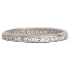 0,30 Karat Gesamtgewicht Diamant Platin Ehering
