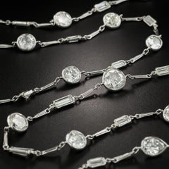 30 Carat Diamonds-by-the-Yard Necklace