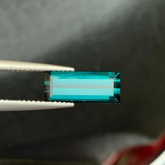 3.0 CTs Baguette Cut Afghan Indicolite Tourmaline Gemstone for Ring Jewellery